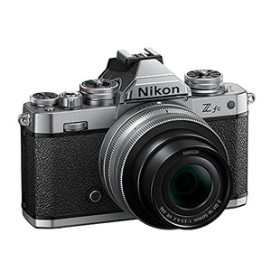 Nikon Z fc DX-Format Mirrorless Camera Body w/NIKKOR Z DX 16-50mm f/3.5-6.3 VR - Silver International Model