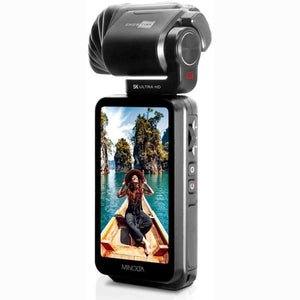 Minolta MN5KGP1 5K Ultra HD / 20 MP Handheld Pocket Camcorder w/Motorized Tilting Lens Head