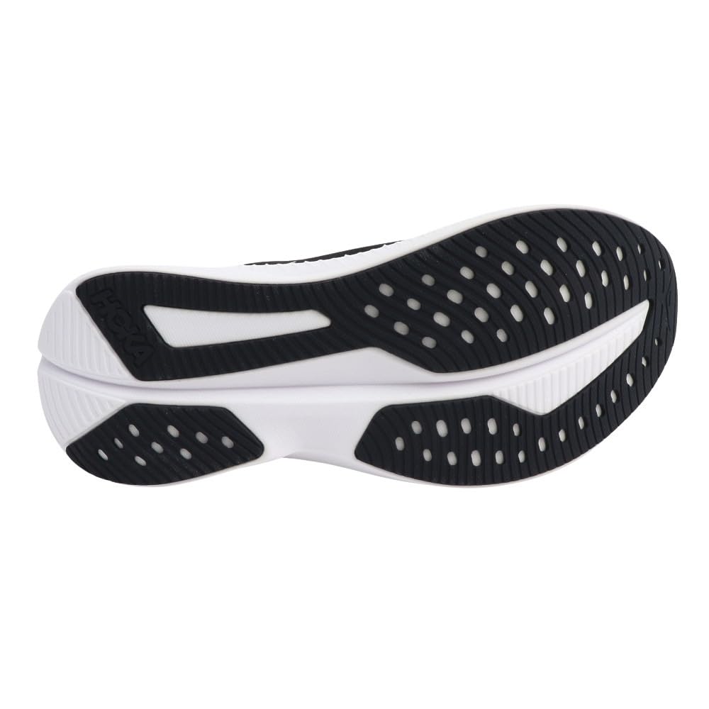 Hoka Women's Mach 6 Sneaker, Black/White, 8.5