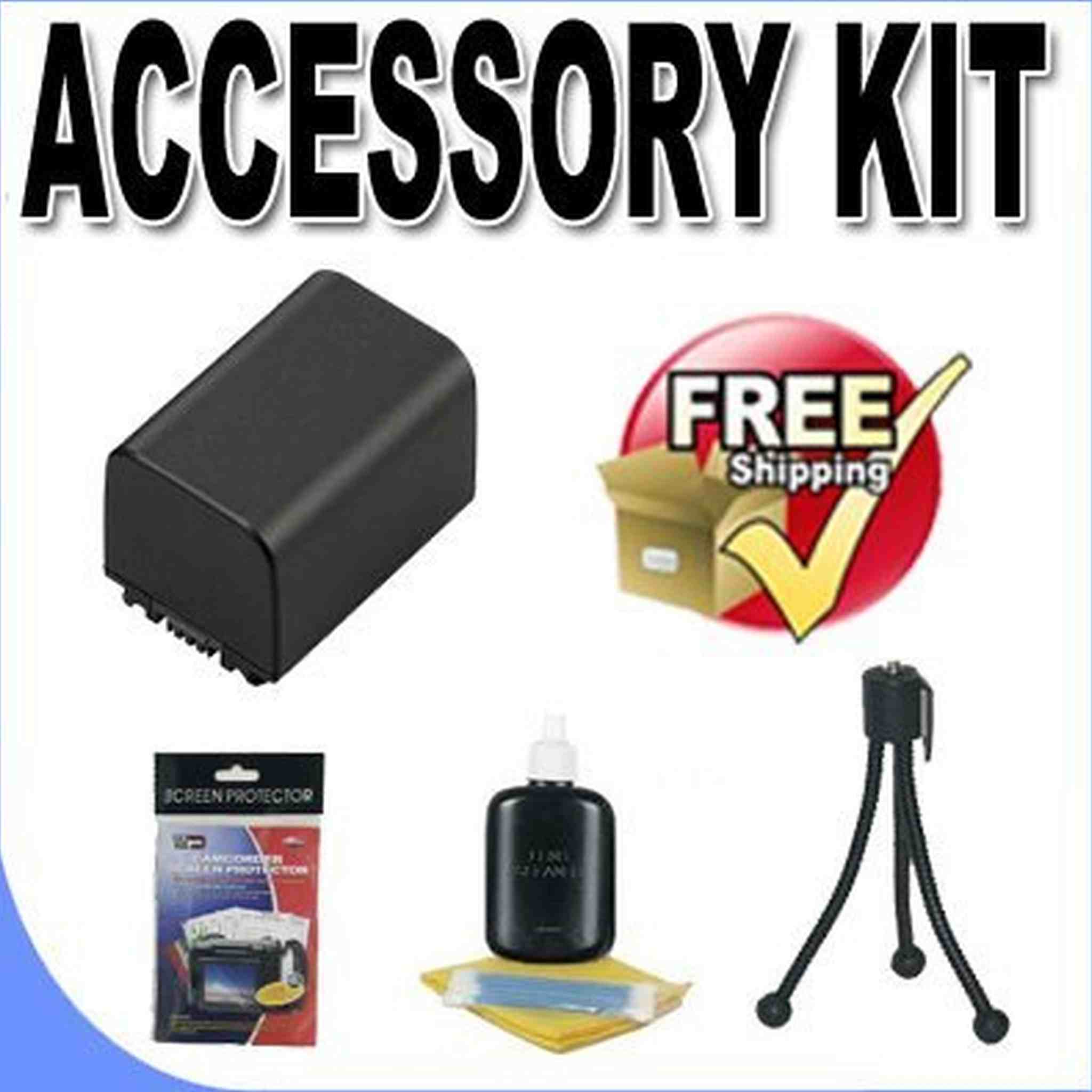 FV70 Lithium Ion Replacement Battery Accessory Saver Kit Bundle f/Sony Camcorders