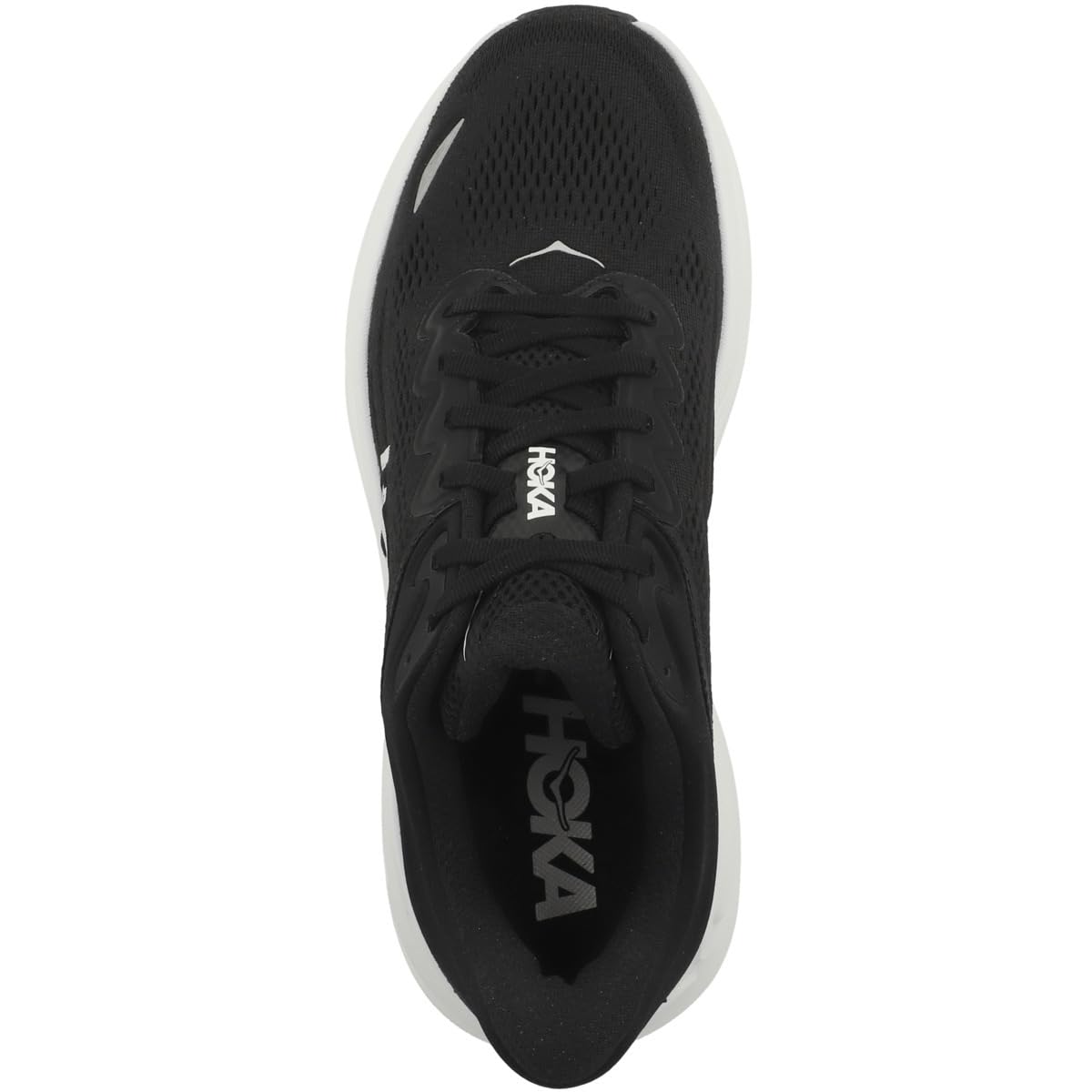 Hoka Men's Bondi 9 Sneaker, Black/White, 9