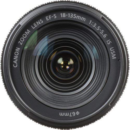 Canon 1276C002-IV EF-S 18-135mm f/3.5-5.6 Image Stabilization USM Lens Black International Model No Warranty Bulk Packaging