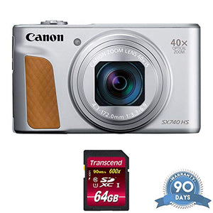 Canon PowerShot SX740 HS Digital Camera Silver with Memory Card - Renewed - Like New Canon