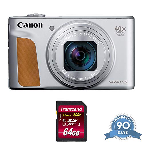 Canon PowerShot SX740 HS Digital Camera Silver with Memory Card - Renewed - Like New Canon