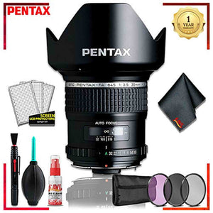 Pentax SMC FA 645 35mmf/3.5 AL IF Lens + 3pcs UV Lens Filter Kit + Cleaning Kit