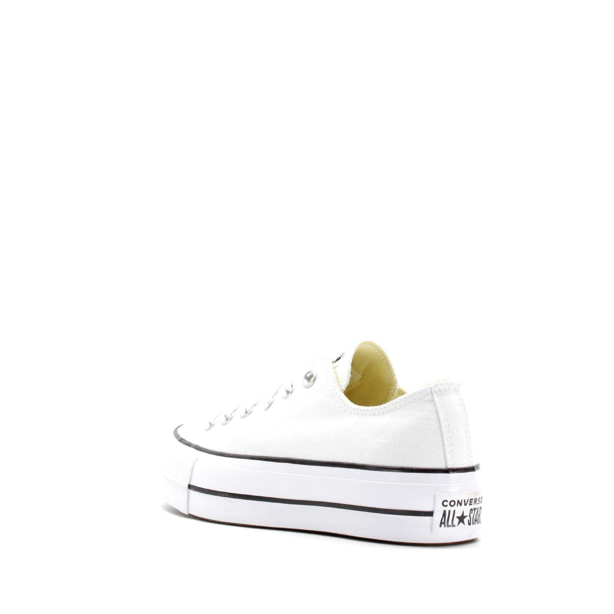 Converse Women's Chuck Taylor All Star Lift Sneakers, White/Black/White, 6 Medium US