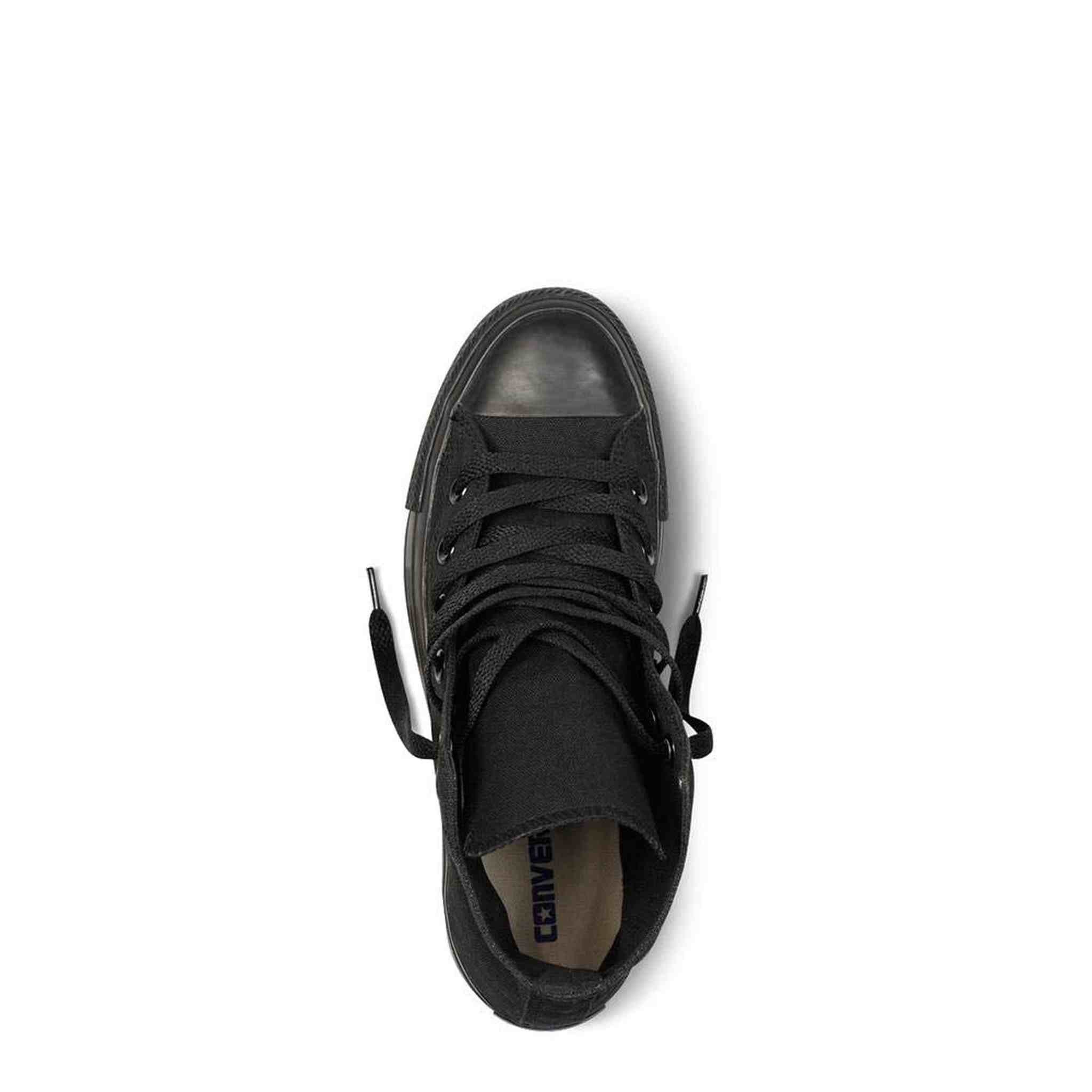 Converse Unisex Chuck Taylor® All Star® Core Hi Monochrome Black Men's 8, Women's 10 Medium