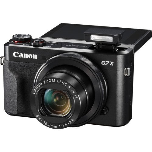 Canon PowerShot G7 X Mark II w/Accessories Bundle - Digital Camera w/1 Inch CMOS Sensor and Tilt LCD Screen Touchscreen