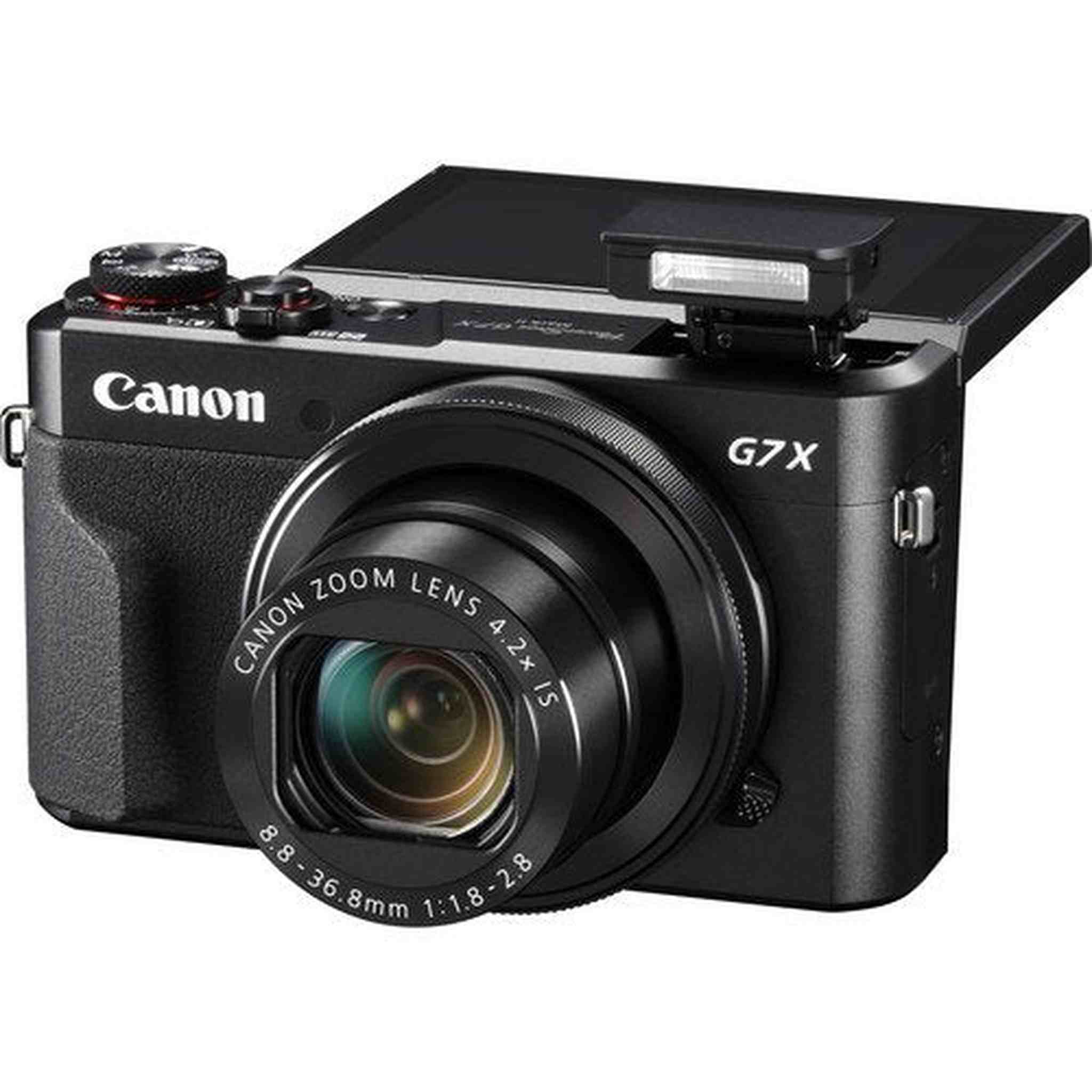 Canon PowerShot G7 X Mark II w/Accessories Bundle - Digital Camera w/1 Inch CMOS Sensor and Tilt LCD Screen Touchscreen Canon