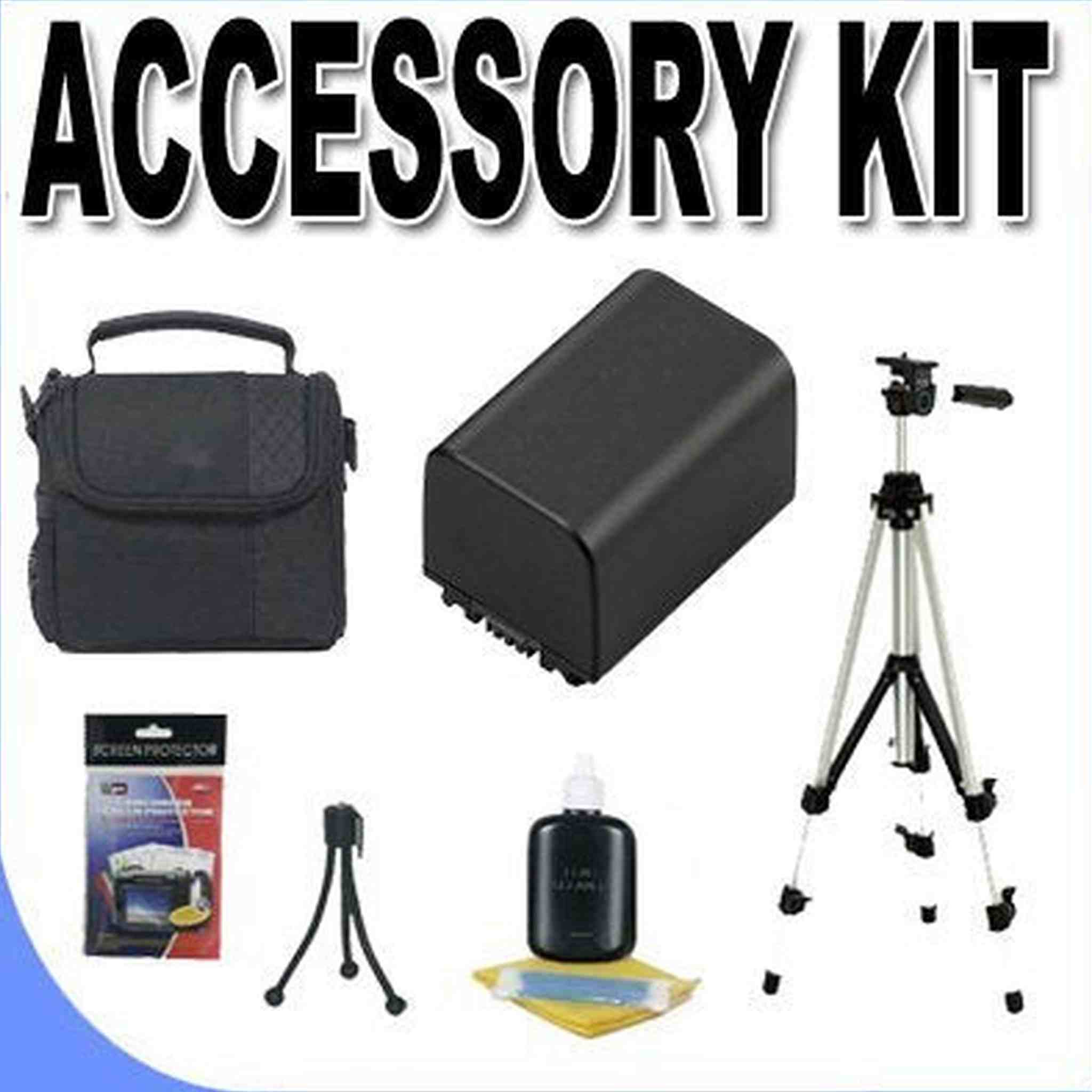 BP511 Replacement Battery w/60 Full Size Tripod BigVALUEInc Accessory Saver Case Bundle f/Canon EOS & Powershot Cameras