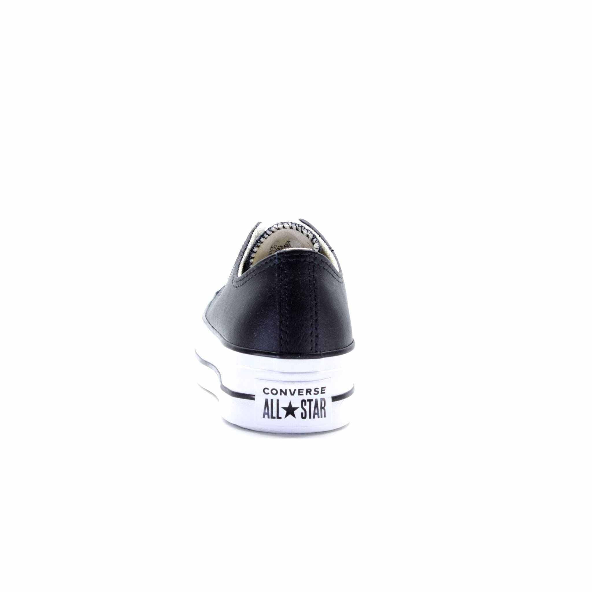 Converse Women's Chuck Taylor All Star Lift Clean Sneaker, Black/Black/White, 6.5