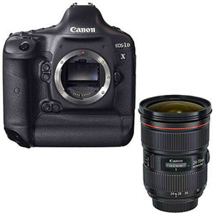 Canon EOS-1D X DSLR Camera Body Only + Canon EF 24-70mm f/2.8L II USM Lens Bundle - Used Canon