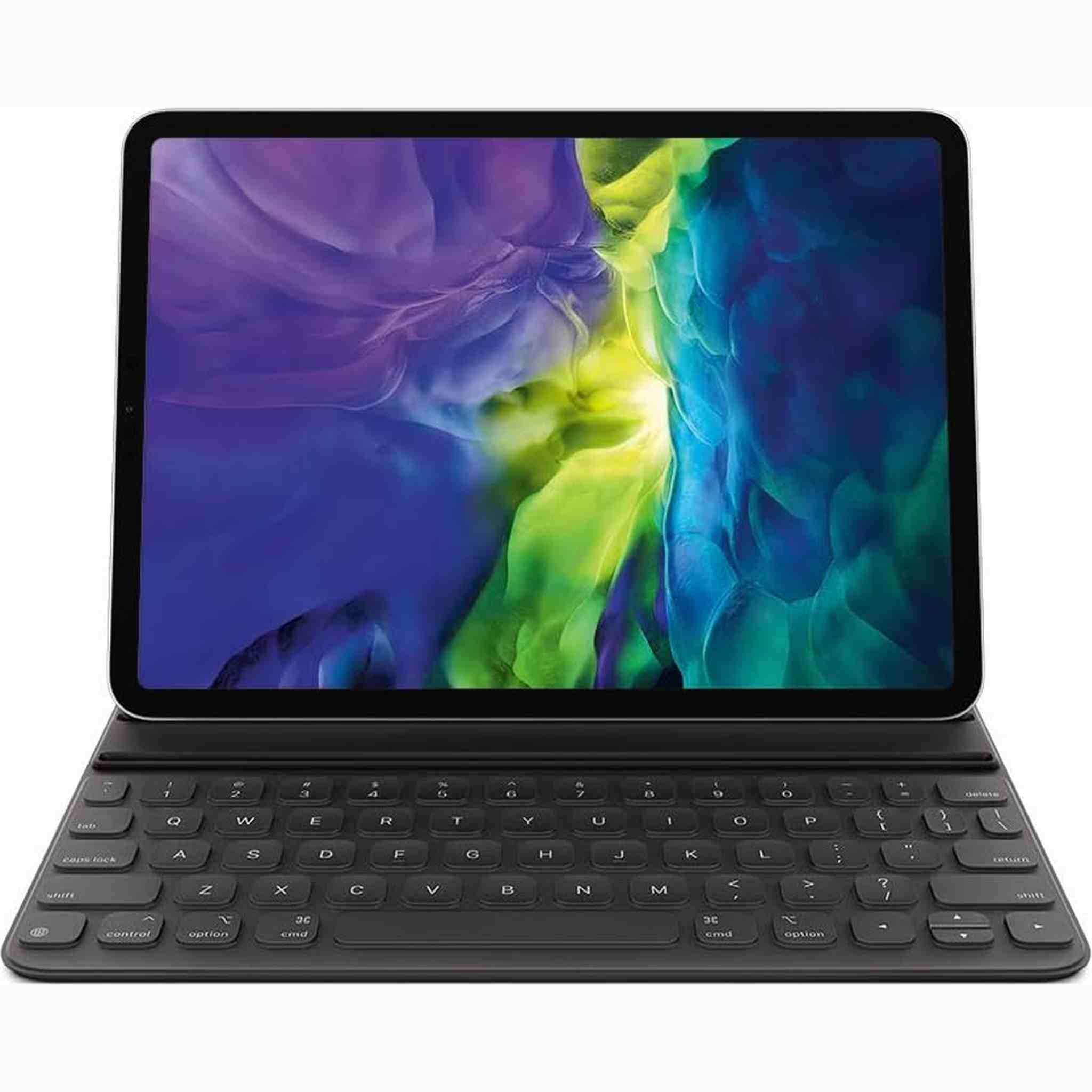 Apple Smart Keyboard Folio: iPad Keyboard case for iPad Pro 11-inch 1st, 2nd, 3rd, 4th Generation and iPad Air 4th, 5th Generation , Two Viewing Angles, Front Back Protection, Spanish - Black Apple