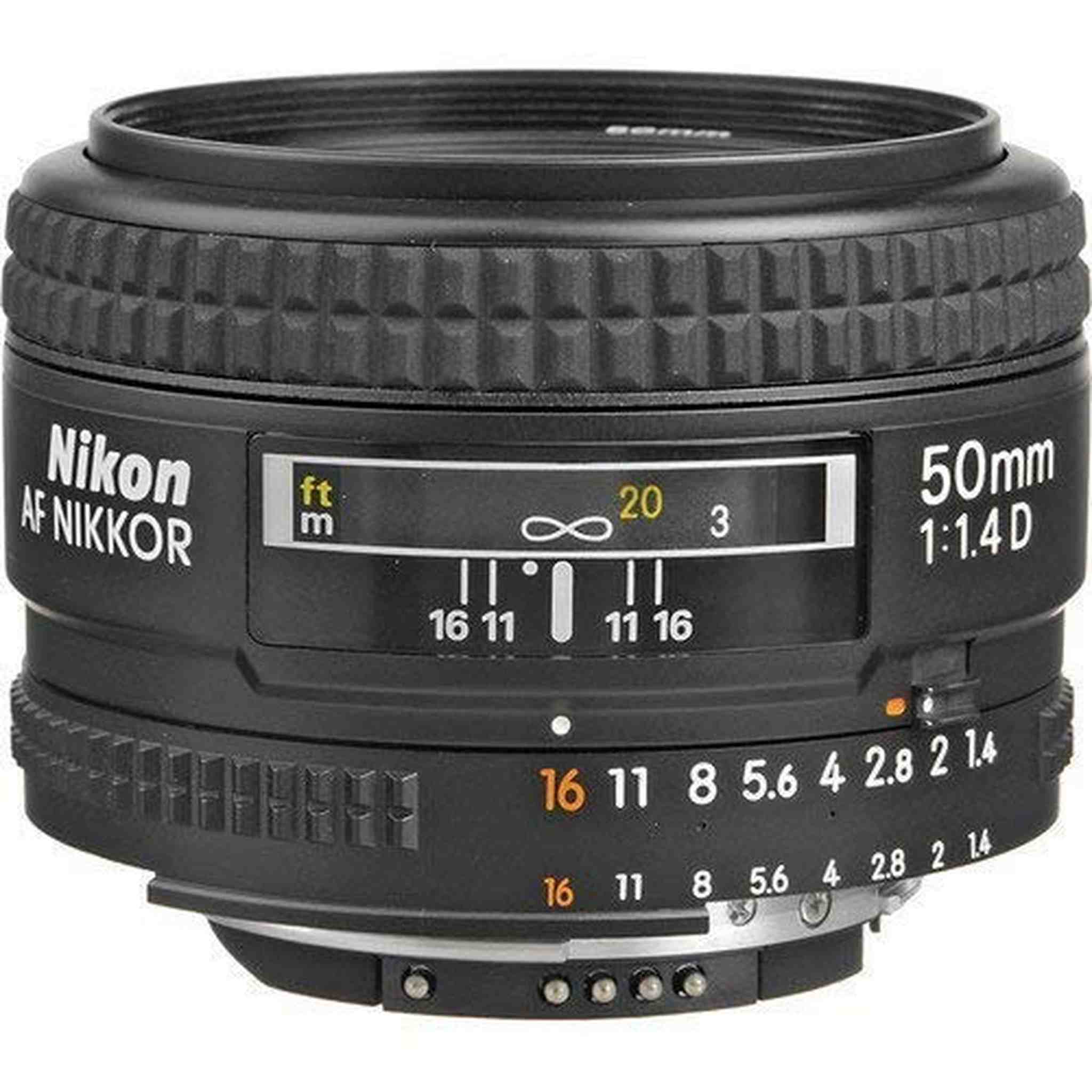 Nikon AF FX NIKKOR 50mm f/1.4D Fixed Zoom Lens with Auto Focus for Nikon DSLR Cameras International Version No Warranty - Used Nikon