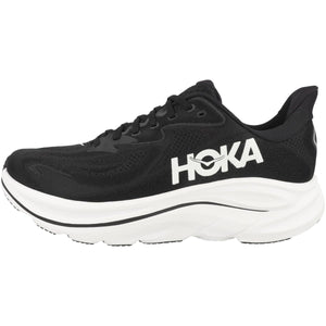 Hoka Men's Clifton 10 Sneaker, Black/White, 10.5