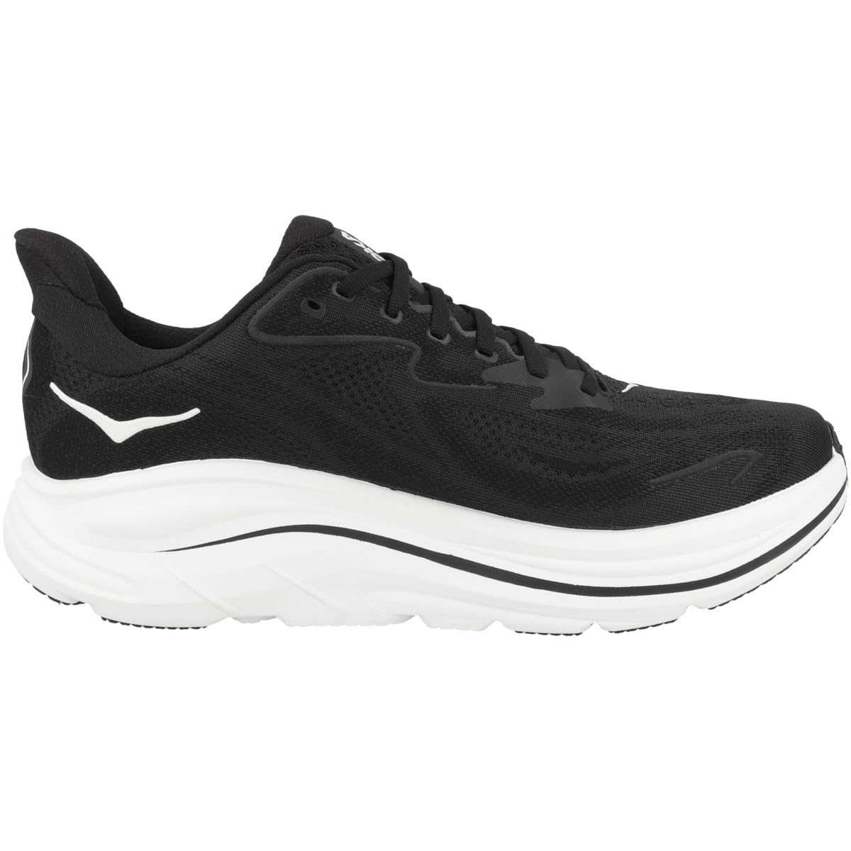 Hoka Men's Clifton 10 Sneaker, Black/White