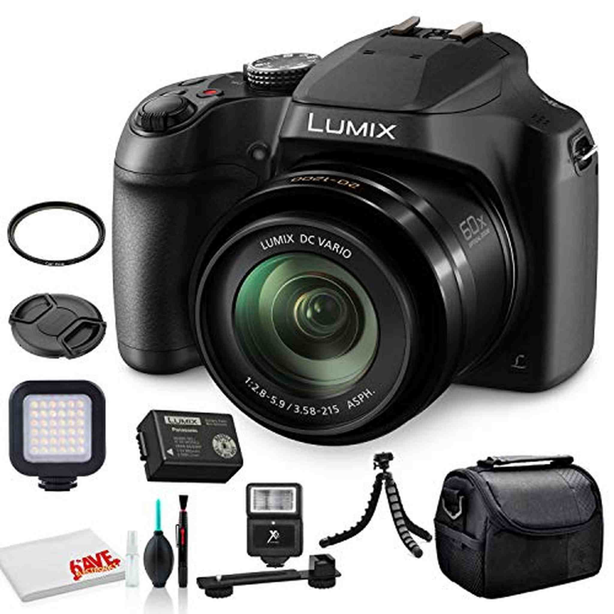 Panasonic Lumix DC-FZ80 Digital Camera DC-FZ80DK Base Bundle