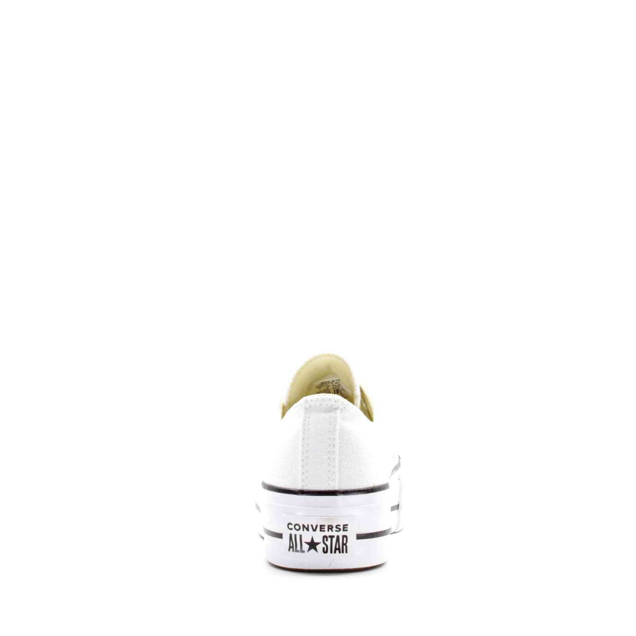 Converse Women's Chuck Taylor All Star Lift Sneakers, White/Black/White, 10 Medium US