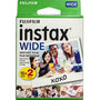 Fujifilm instax Wide Instant Film, 20 Exposures, White, New Packaging