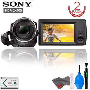 Sony HDR-CX405 HD Handycam 2-Pack with Cleaning Kit