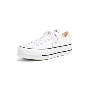 Converse Women's Chuck Taylor All Star Lift Clean Sneaker, White/Black/White, 8.5