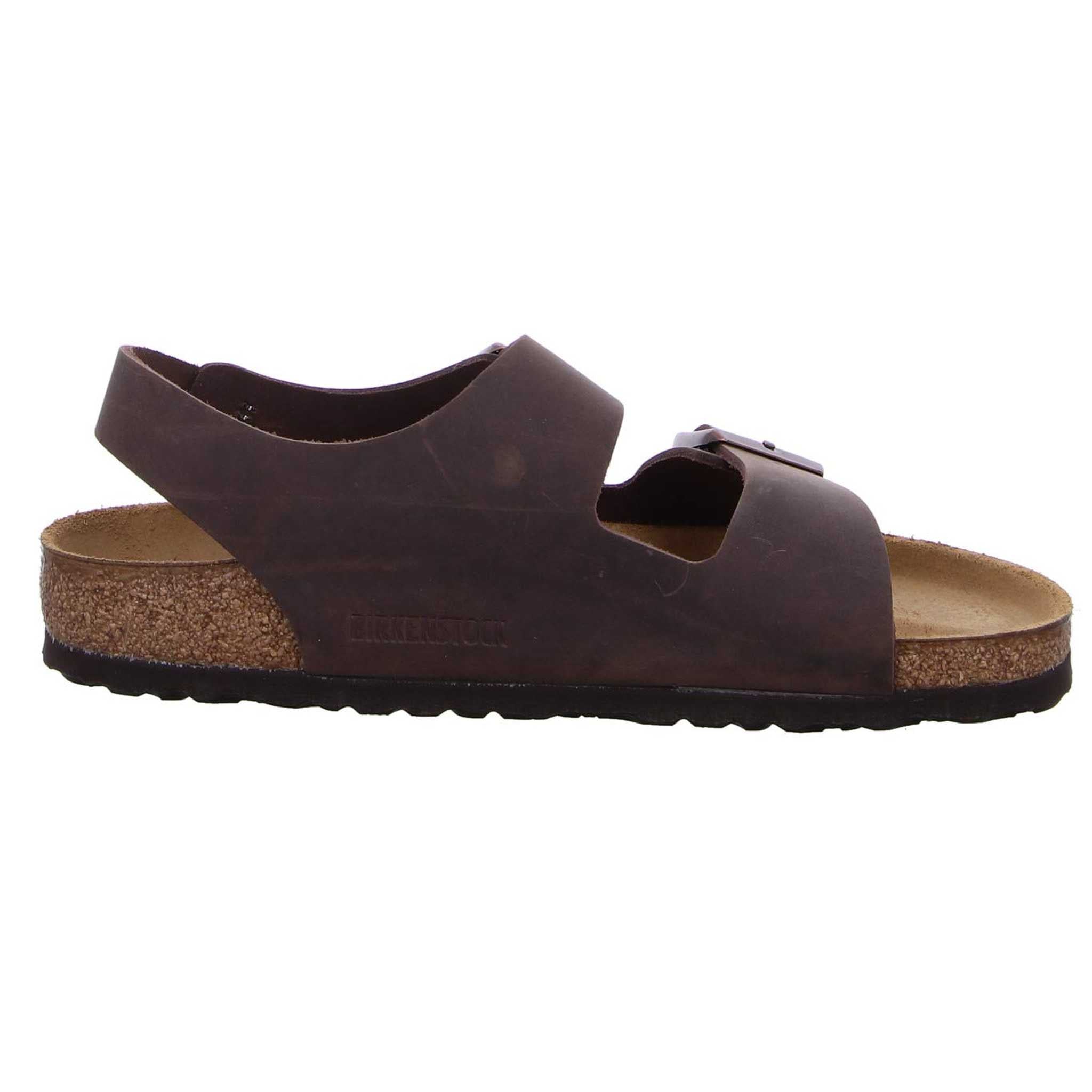 Birkenstock Unisex Milano Leather Sandals, Habana Brown, 9 Women/7 Men