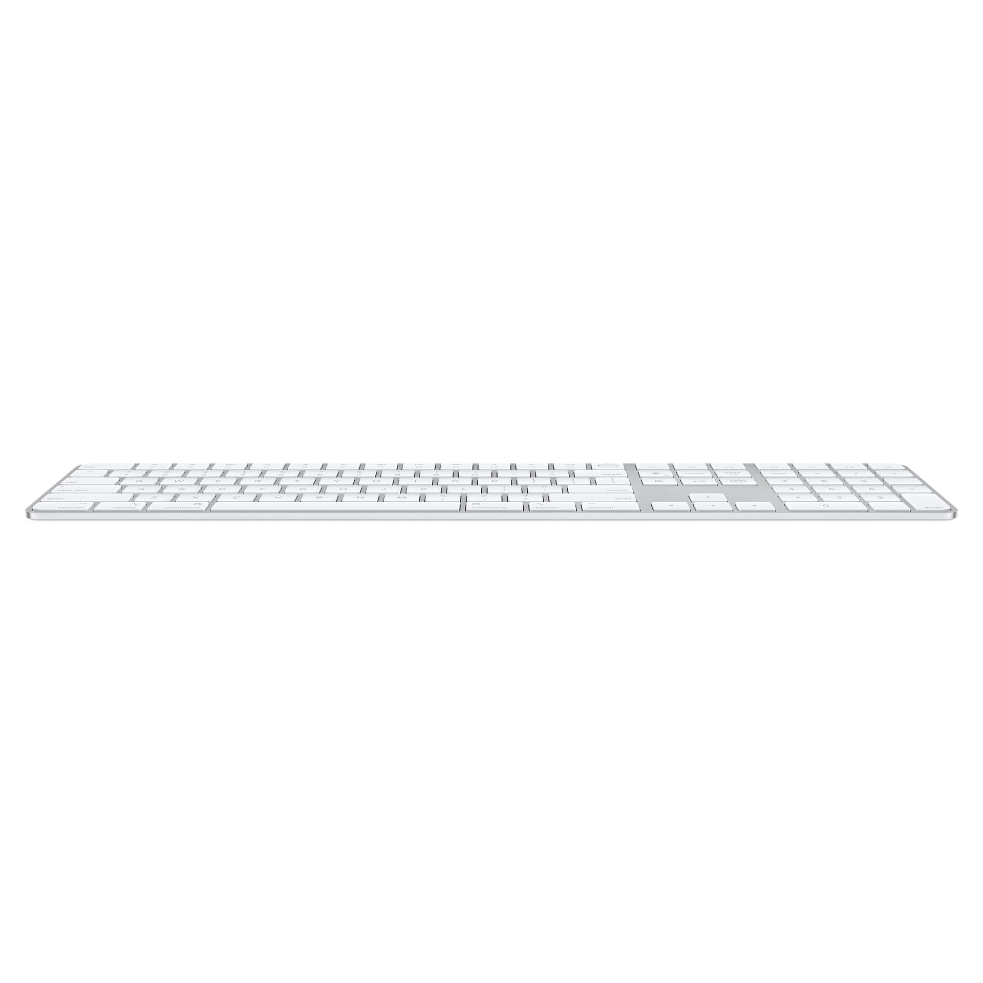 Apple Magic Keyboard with Touch ID and Numeric Keypad: Wireless, Bluetooth, Rechargeable. Works with Mac Computers with Apple Silicon; US English - White Keys