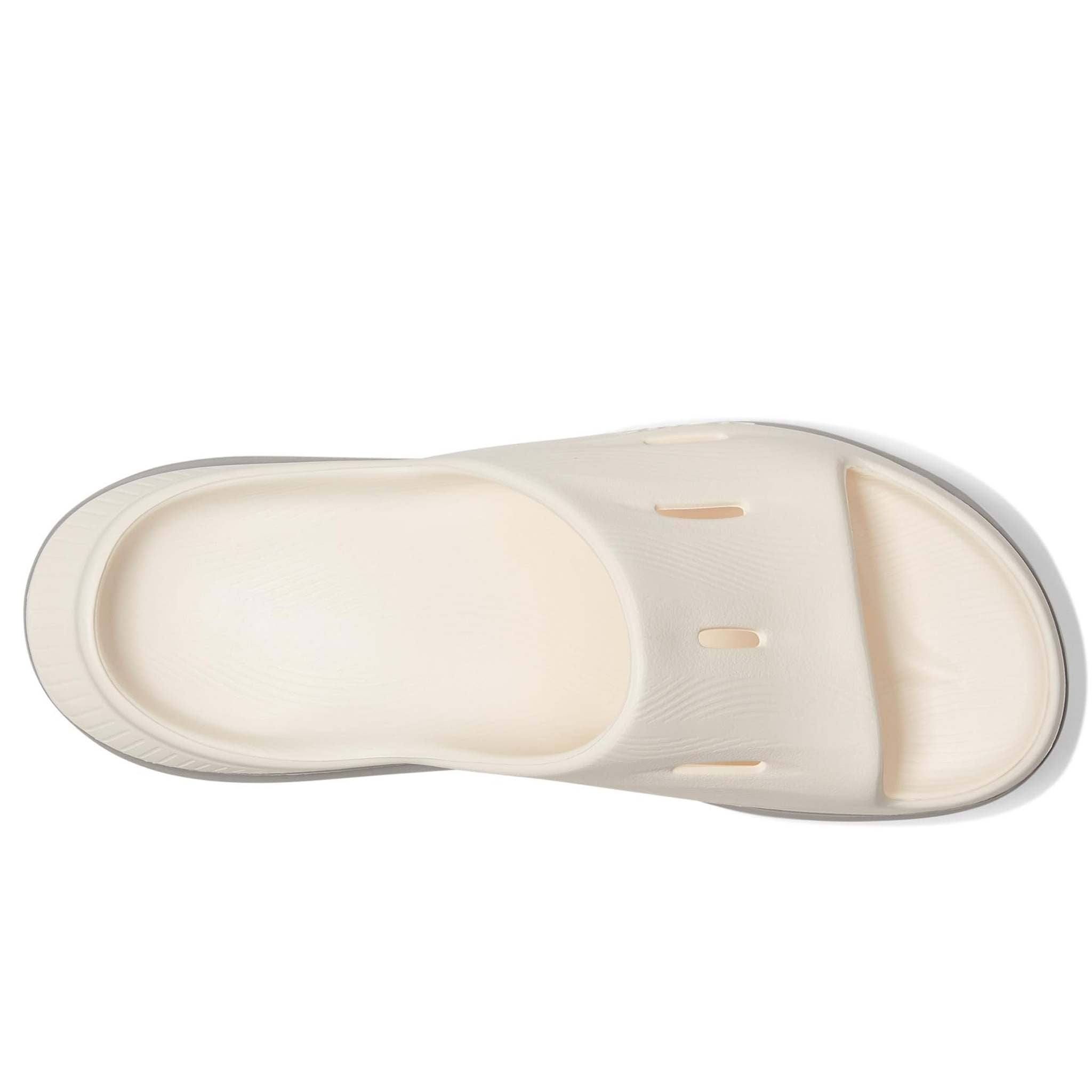 Hoka Unisex Ora Recovery Slide 13 Sandals, Alabaster/Stardust, US Men