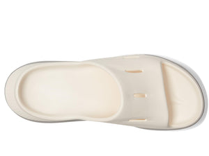 Hoka Unisex Ora Recovery Slide 14 Sandals, Alabaster/Stardust, US Men