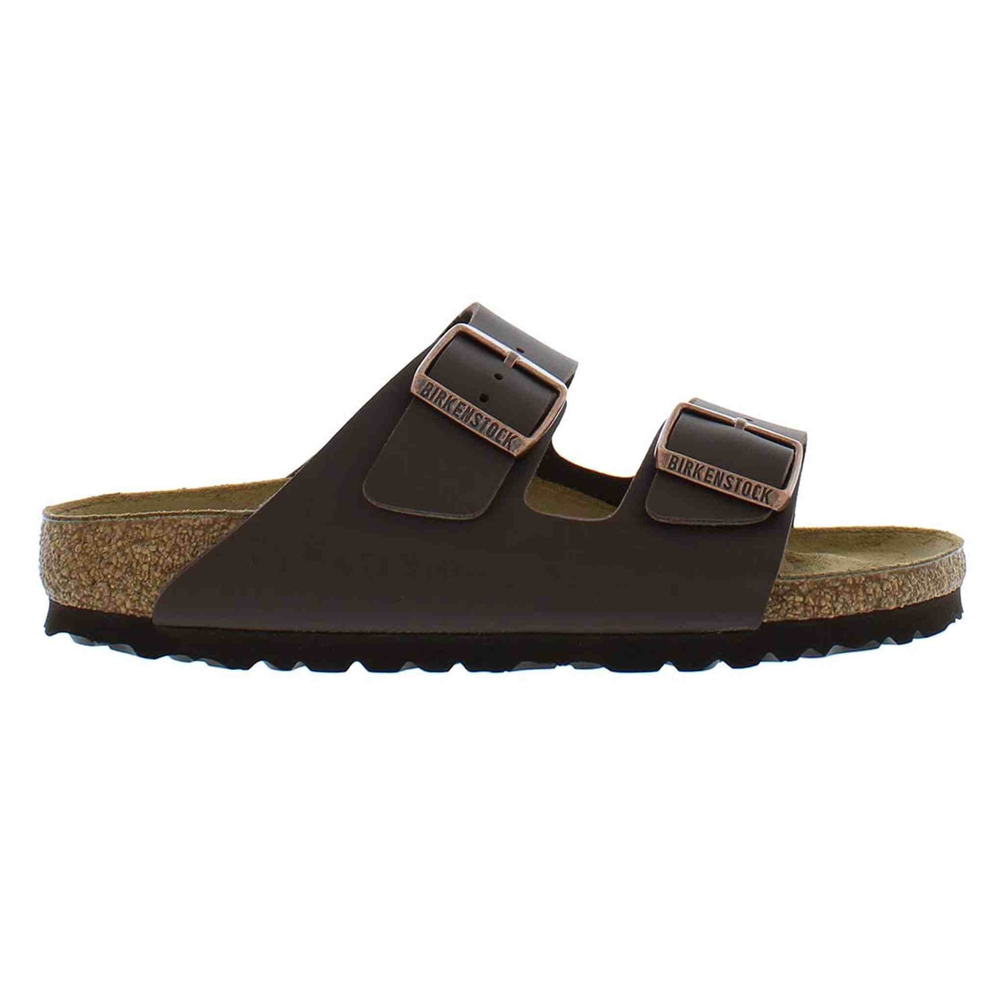 Birkenstock Unisex Arizona Dark Brown Leather Sandal 40 R EU Birkenstock