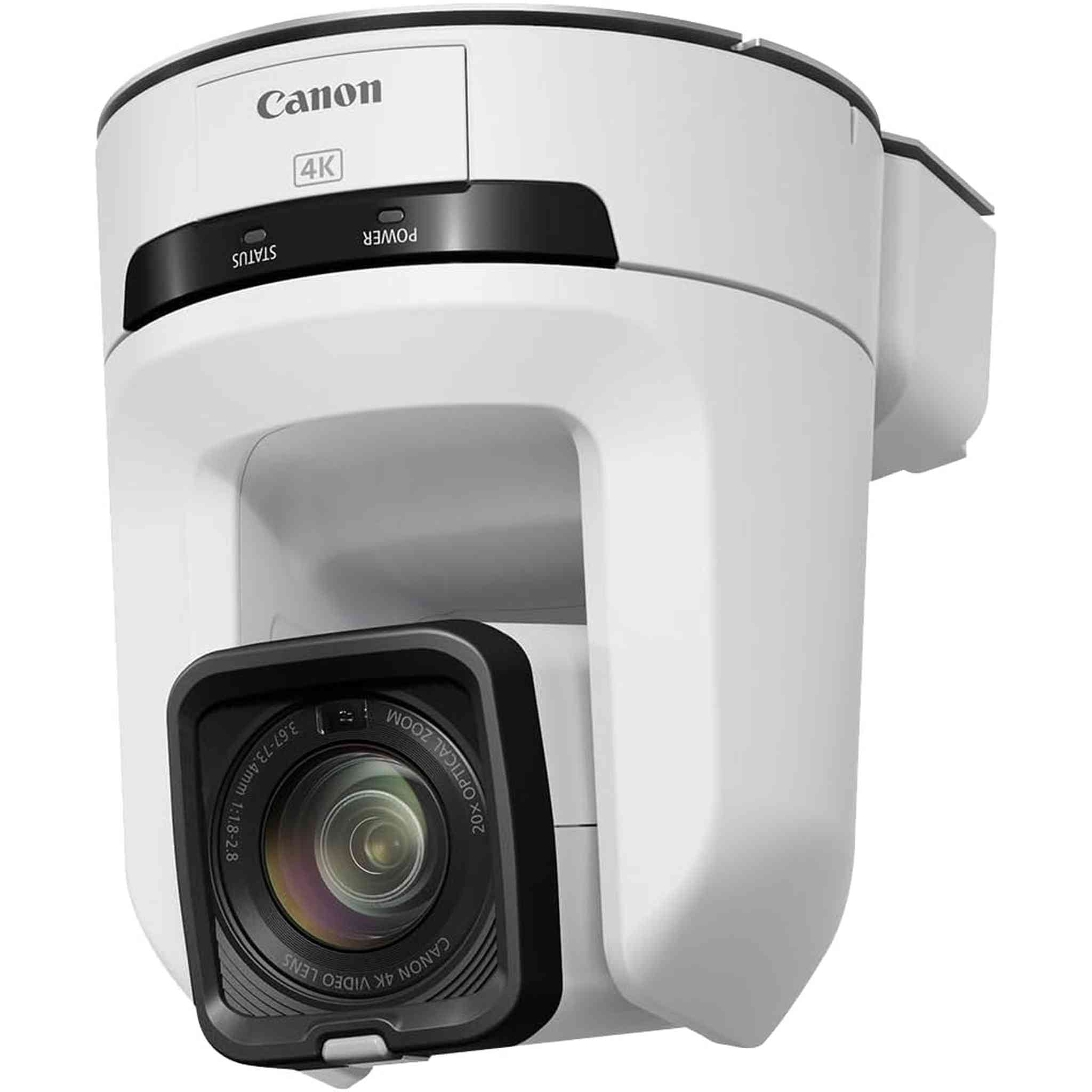 Canon CR-N100 PTZ Camera White , 20x Optical Zoom, 4K UHD Video, Professional Productions, House of Worship, Education, Broadcast, Corporate, Events - Reconditioned