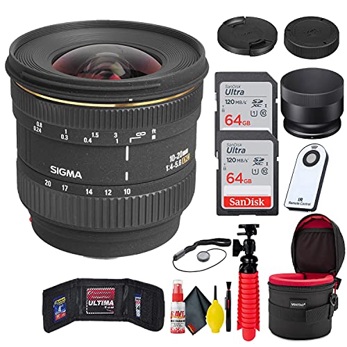 Sigma 10-20MM F/4-5.6 EX DC F/ SONY A Mount + Accessories Bundle