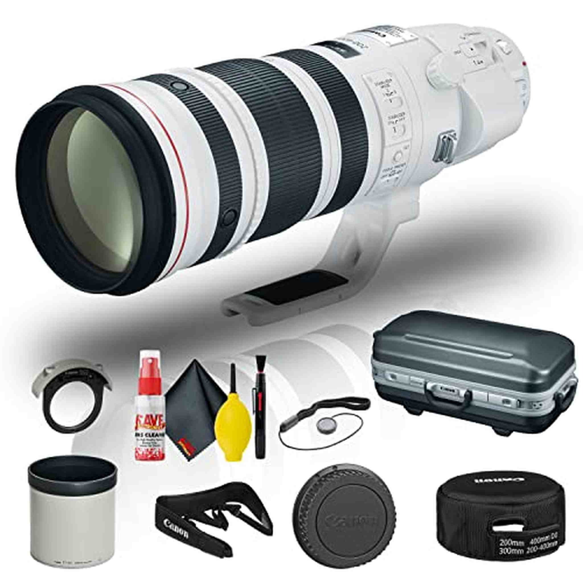 Canon EF 200-400mm f/4L IS USM Extender 1.4x Lens 5176B002 + Cap Keeper + More - Reconditioned Canon