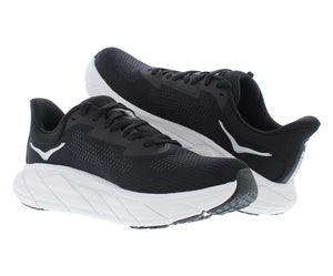 Hoka Men's Arahi 7 Sneaker, Black/White, 9