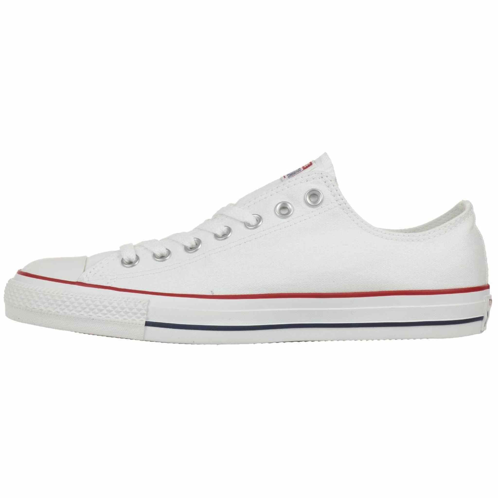 Converse Chuck Taylor All Star Canvas Low Top Sneaker, Optical White ,8 US Men/10 US Women