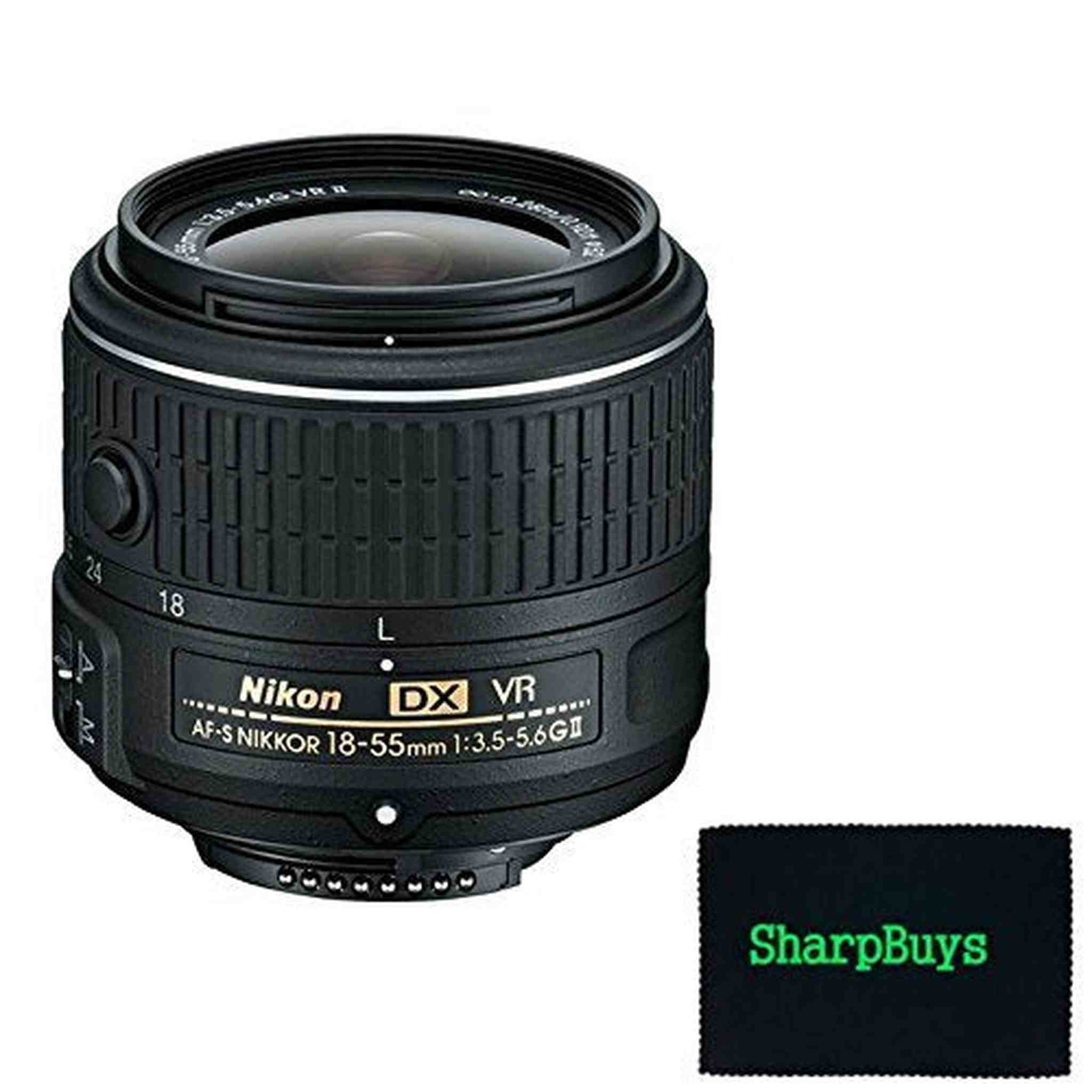 Nikon 18-55mm f/3.5-5.6G VR II AF-S DX NIKKOR Zoom Lens White Box Lens For Nikon D5200 Digital SLR Cameras SharpBuys