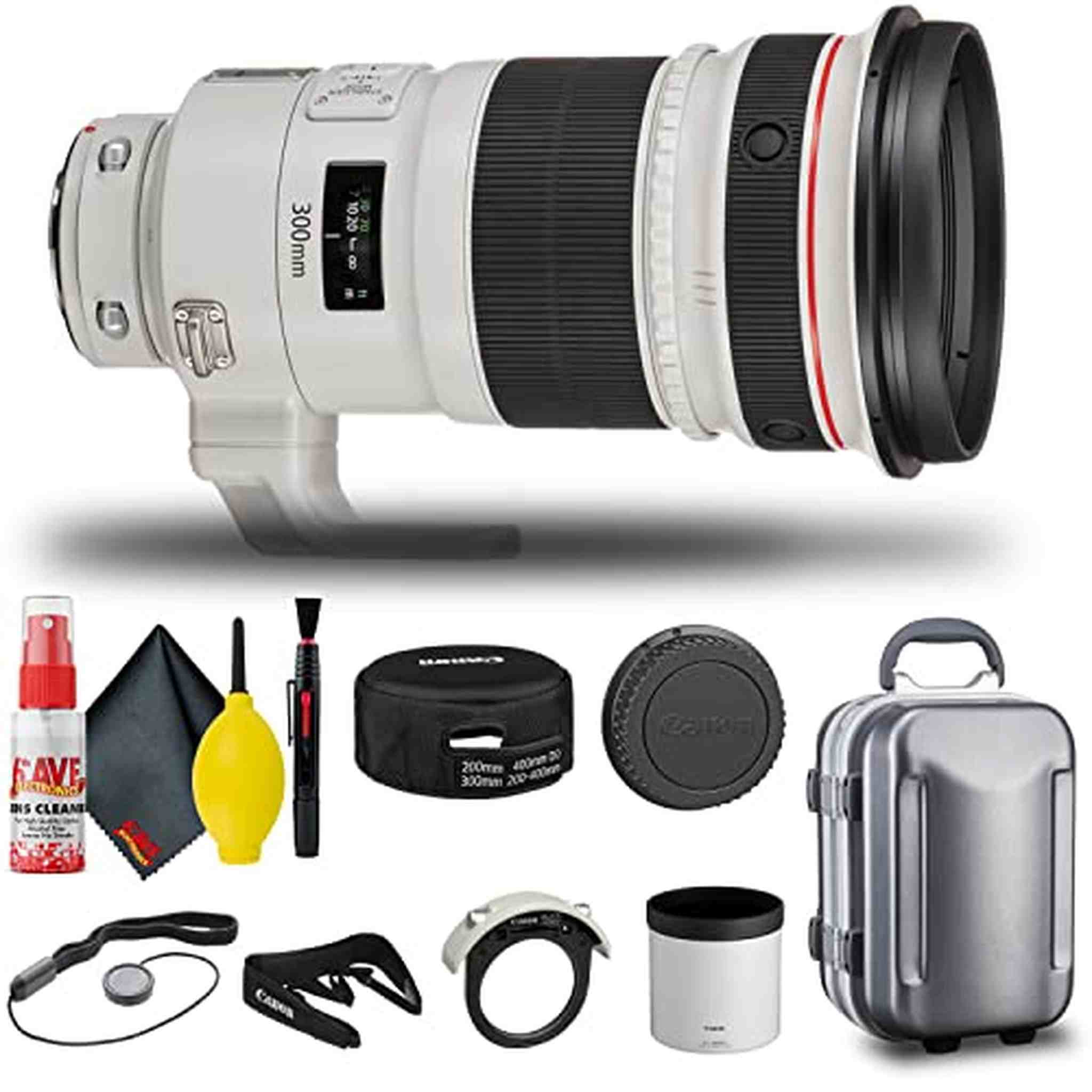 Canon EF 300mm f/2.8L IS II USM Lens 4411B002 + Cap Keeper + More - Reconditioned Canon