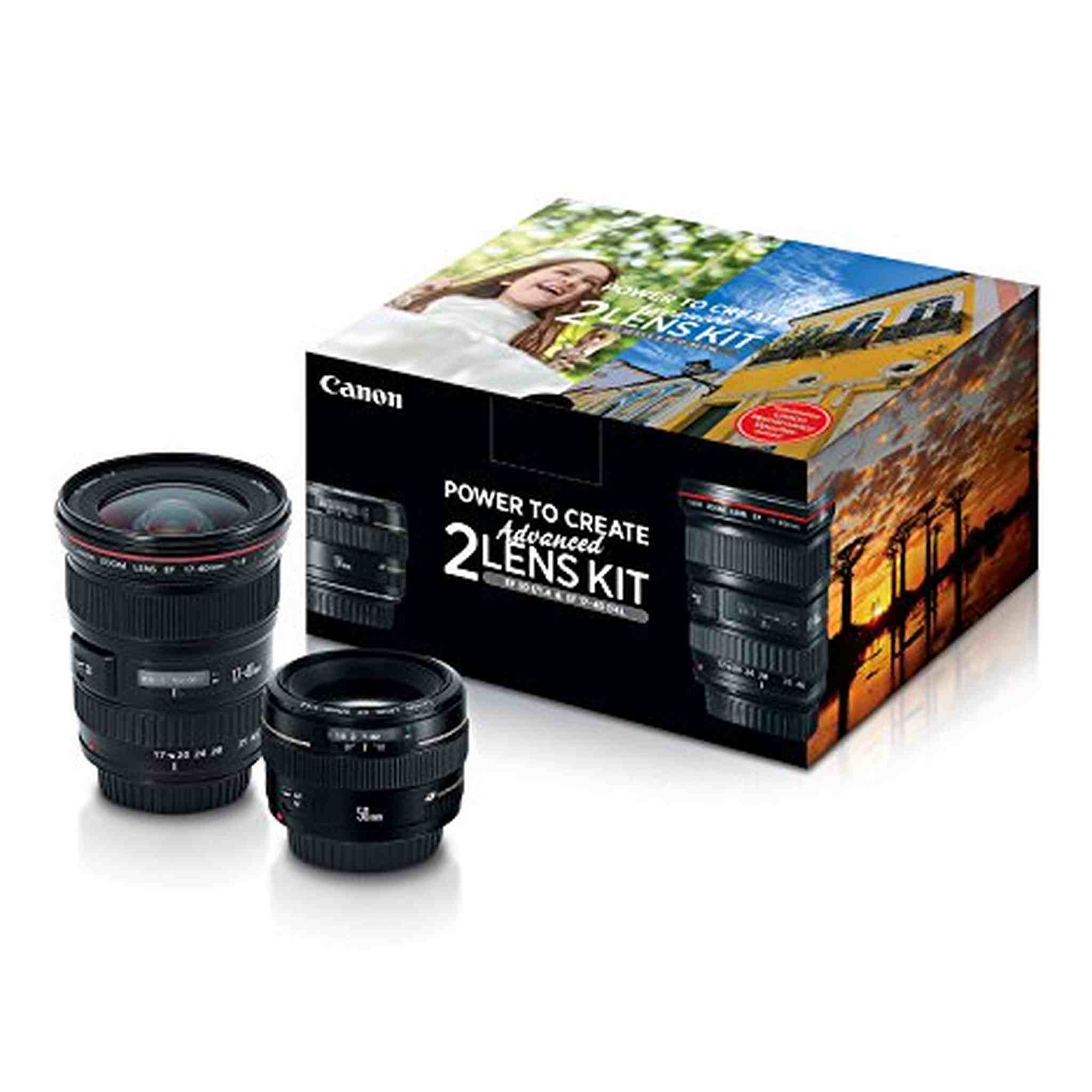 Canon Advanced Two Lens Kit with 50mm f/1.4 and 17-40mm f/4L Lenses - Used Canon