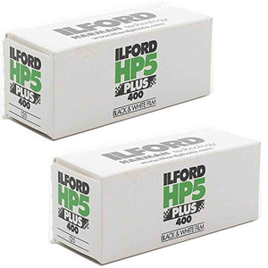 Ilford HP5 Plus Black and White Negative Film ISO 400 120 Roll Film 2-Pack Ilford