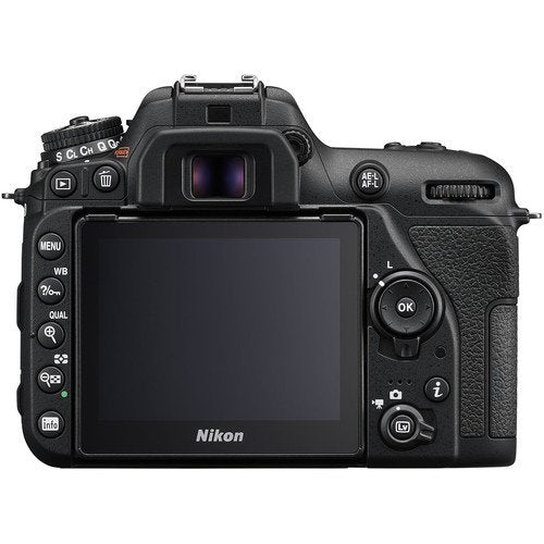 Nikon D7500 DSLR Camera (1581) Advanced Bundle Body W/Bag, Extra Battery, LED Light, Mic, and More