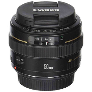 Canon EF 50mm f/1.4 USM Standard & Medium Telephoto Lens for Canon SLR Cameras - Fixed - Reconditioned Canon