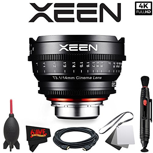 Rokinon Xeen 14mm T3.1 Lens for Canon EF Mount with Professional Accessory Kit