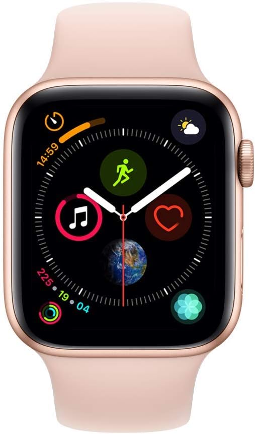 Apple Watch Series 4 GPS + Cellular, 44mm - Gold Aluminum Case with Pink Sand Sport Band