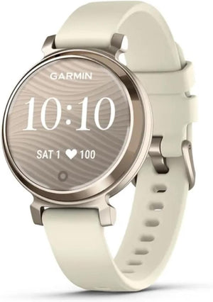 Garmin Lily 2, Small and Stylish Smartwatch, Hidden Display, Patterned Lens, Up to 5 Days Battery Life, Coconut