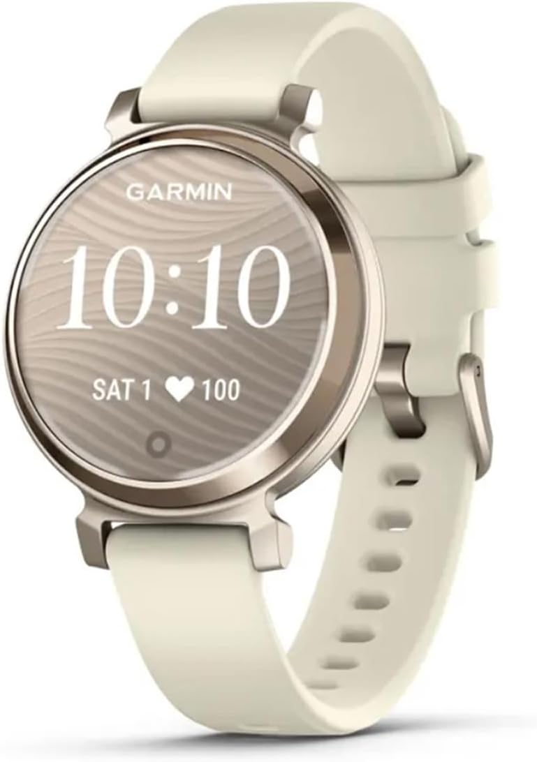 Garmin Lily 2, Small and Stylish Smartwatch, Hidden Display, Patterned Lens, Up to 5 Days Battery Life, Coconut
