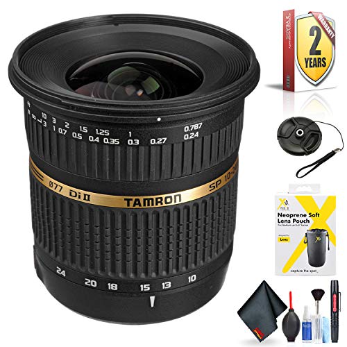 Tamron SP AF 10-24mm f / 3.5-4.5 DI II Zoom Lens for Sony DSLR Cameras for Sony A Mount + Accessories (International Mod