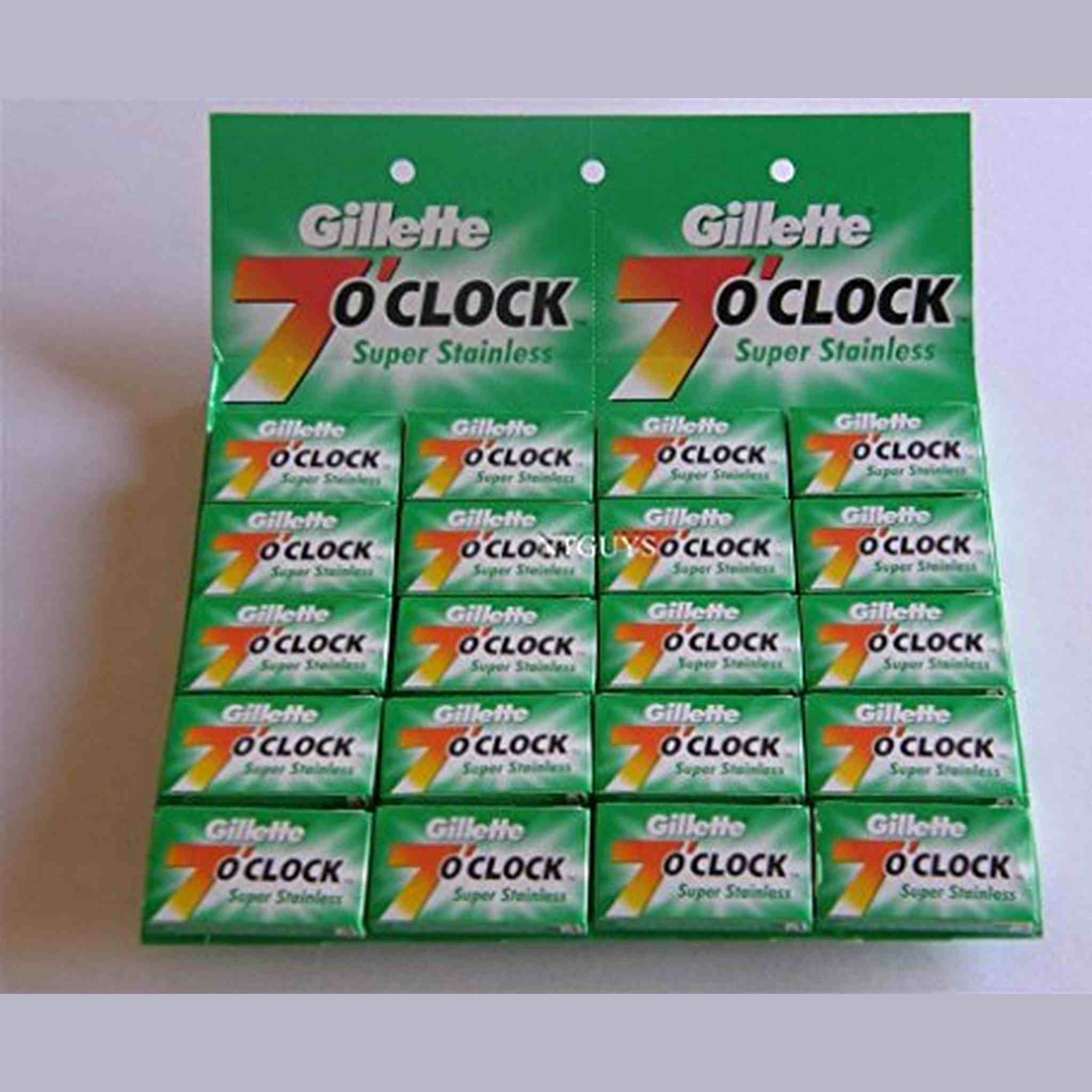 7 o'Clock Super Stainless Double Edge Razor Blade - 30 Ct