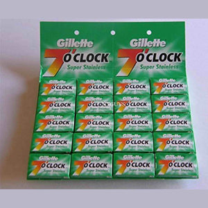 7 o'Clock Super Stainless Double Edge Razor Blade - 30 Ct