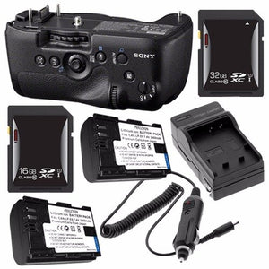 Sony Vertical Battery Grip for Alpha A99 DSLR Camera + NP-FM500H Battery + External Charger + 16GB SDHC Card + 32GB SDHC Card Saver Bundle
