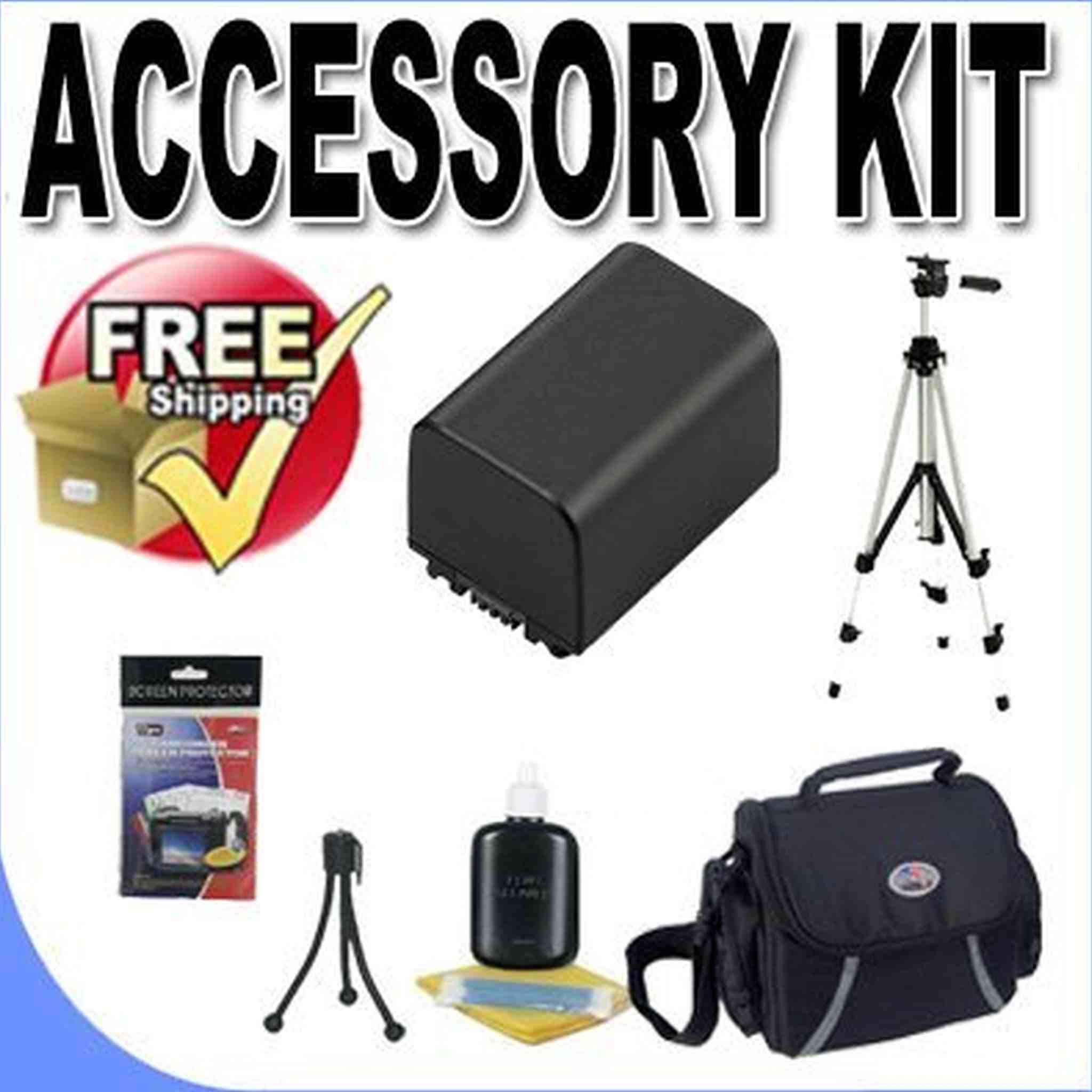 FV70 Lithium Ion Replacement Battery Accessory Saver Kit Bundle f/Sony Camcorders